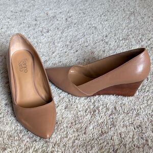 Franco Sarto Women's Brown Wedge Pumps 8.5M